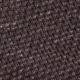 Linen & silk Tie - 510 Brown - Hugo Sthlm