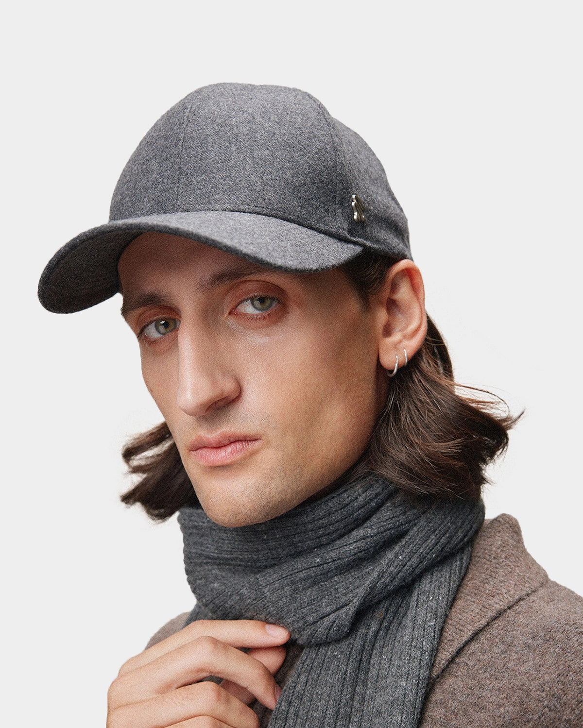 Wool Cashmere Cap - Grey - Hugo Sthlm