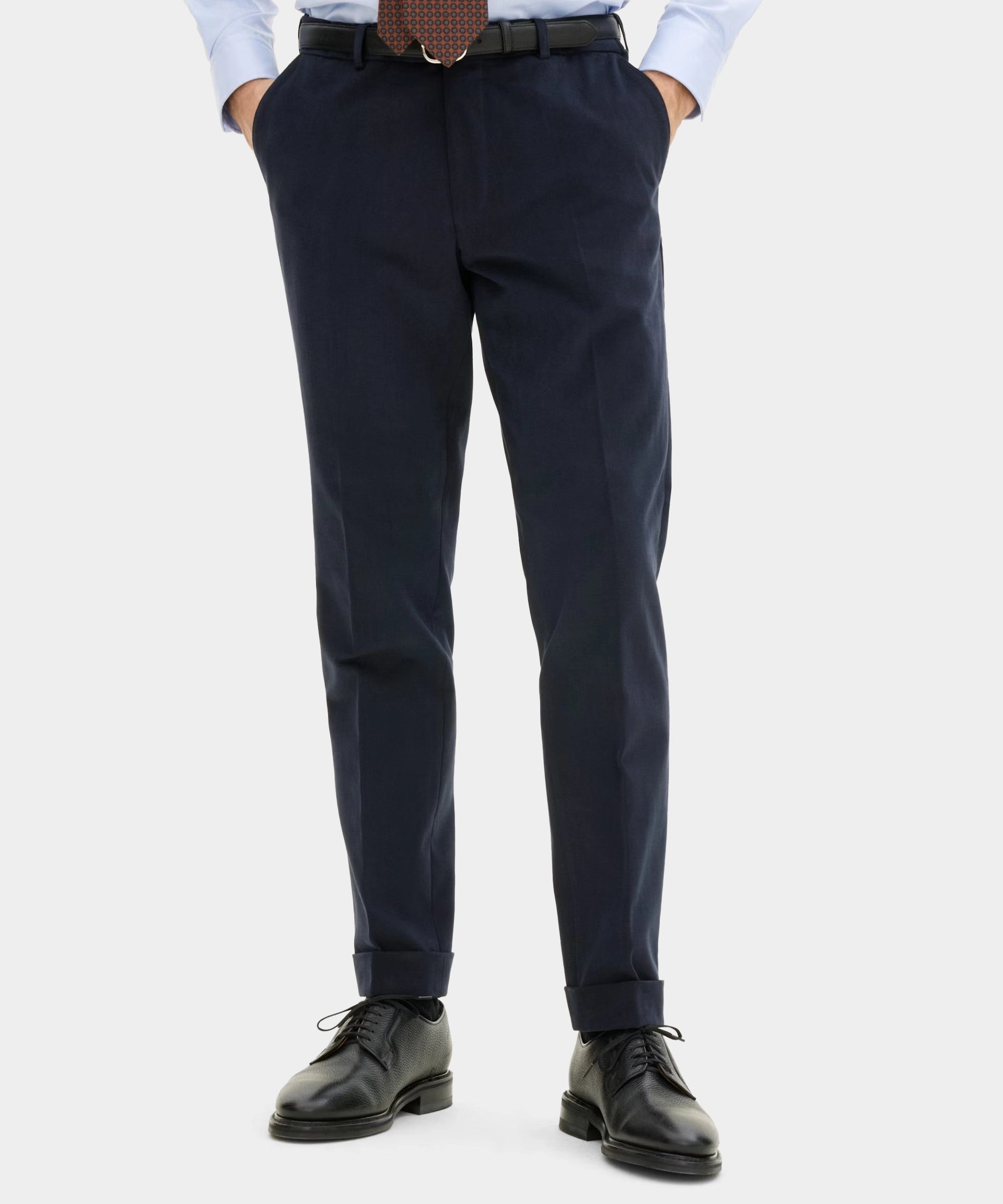 Denz Turn Up Trousers - Navy - Hugo Sthlm