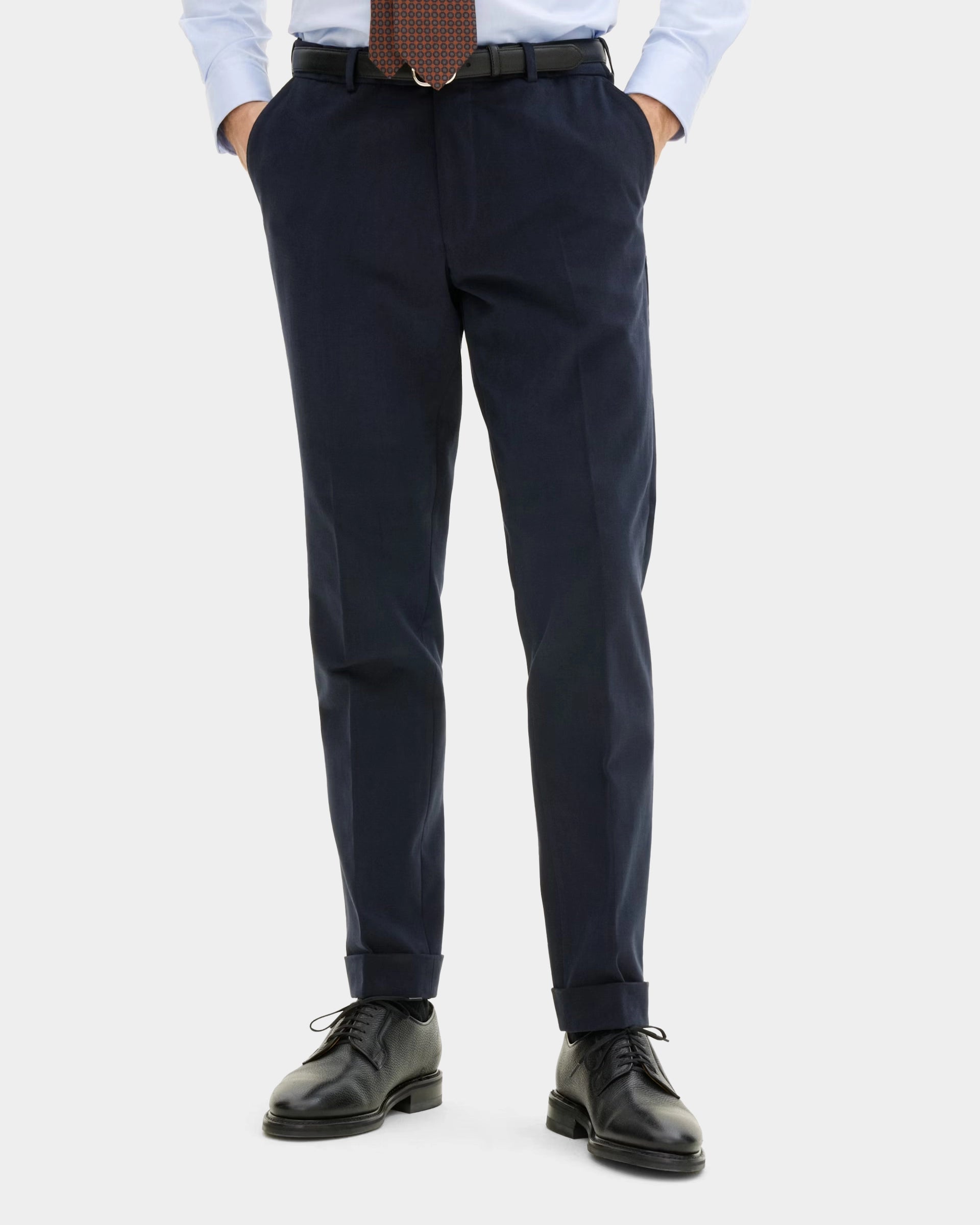 Denz Turn Up Trousers - Navy - Hugo Sthlm