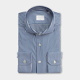 Active Stripe Shirt - Navy Blue