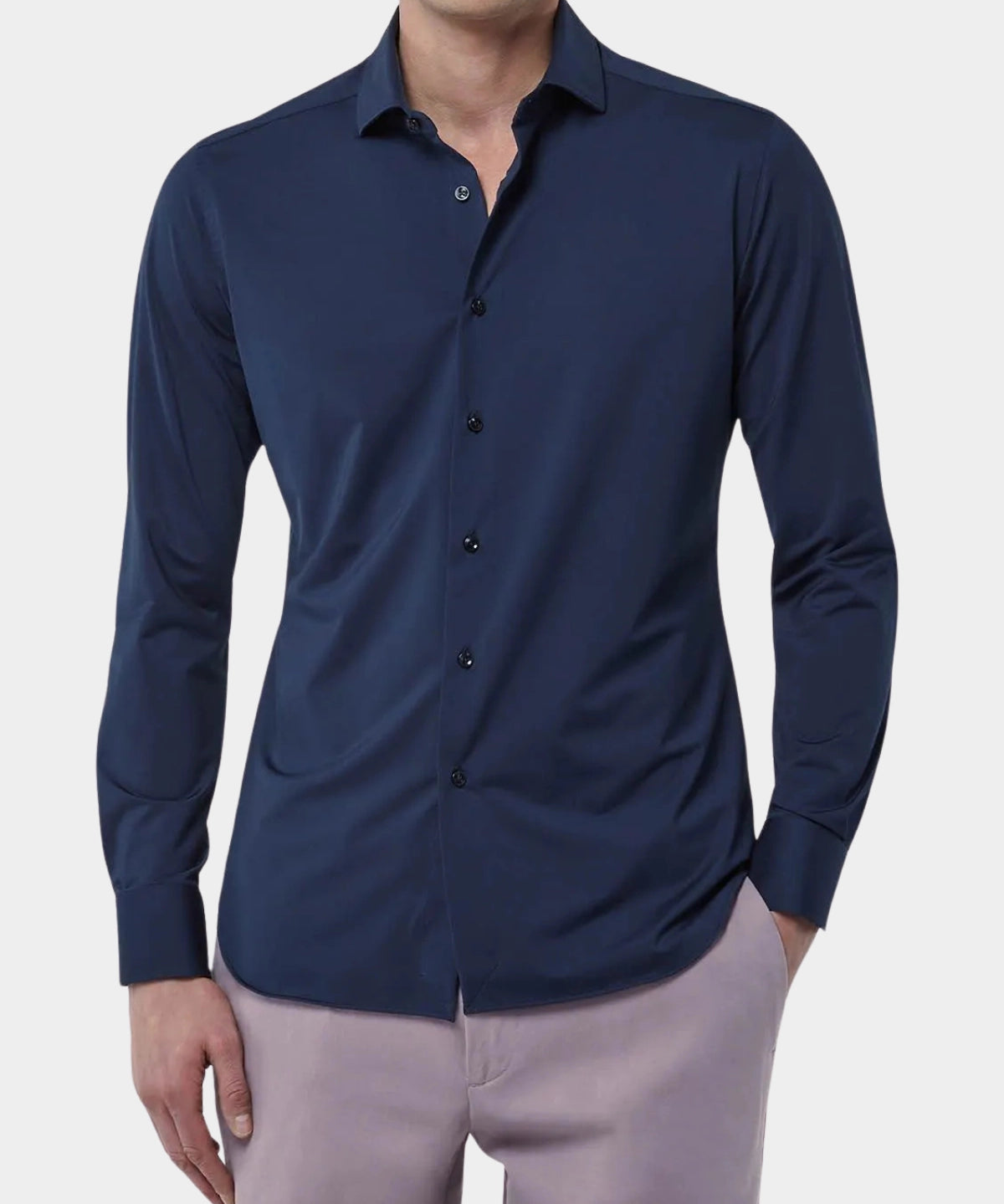 Active Solid Shirt - Navy - Hugo Sthlm