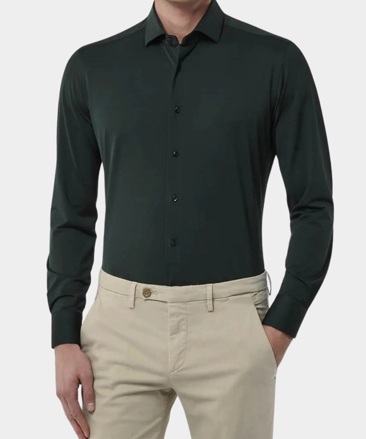 Active Solid Shirt - Green - Hugo Sthlm