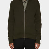 Alexis Full Zip Cardigan - Forest Green - Hugo Sthlm
