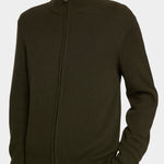 Alexis Full Zip Cardigan - Forest Green - Hugo Sthlm