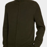 Alexis Full Zip Cardigan - Forest Green - Hugo Sthlm