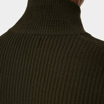 Alexis Full Zip Cardigan - Forest Green - Hugo Sthlm