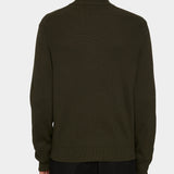 Alexis Full Zip Cardigan - Forest Green - Hugo Sthlm