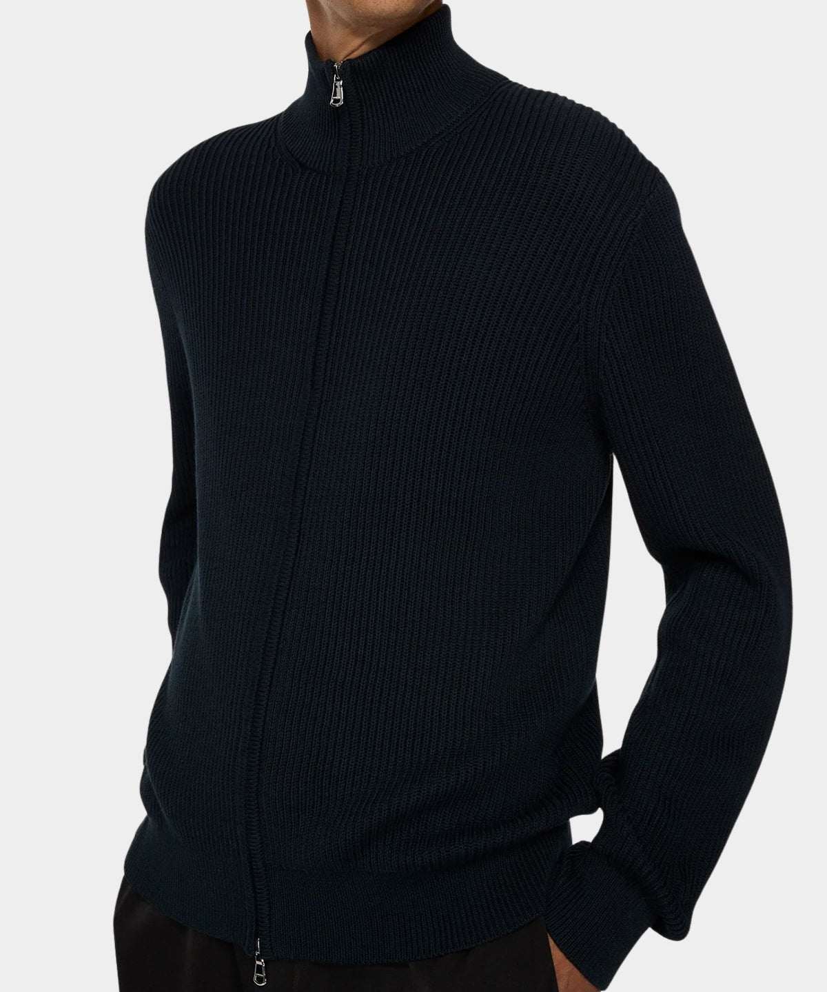 Alexis Full Zip Cardigan - JL Navy - Hugo Sthlm