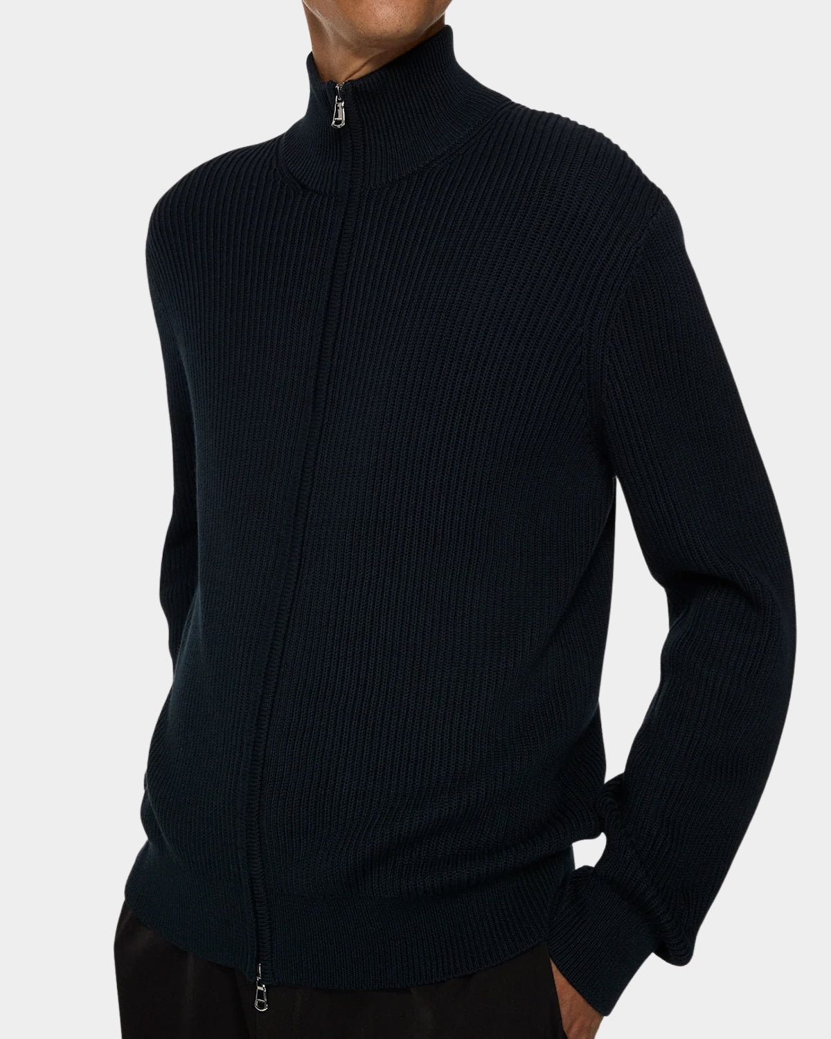 Alexis Full Zip Cardigan - JL Navy - Hugo Sthlm