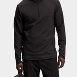 Aerial Quarter Zip Hood - Black - Hugo Sthlm