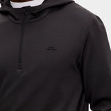 Aerial Quarter Zip Hood - Black - Hugo Sthlm