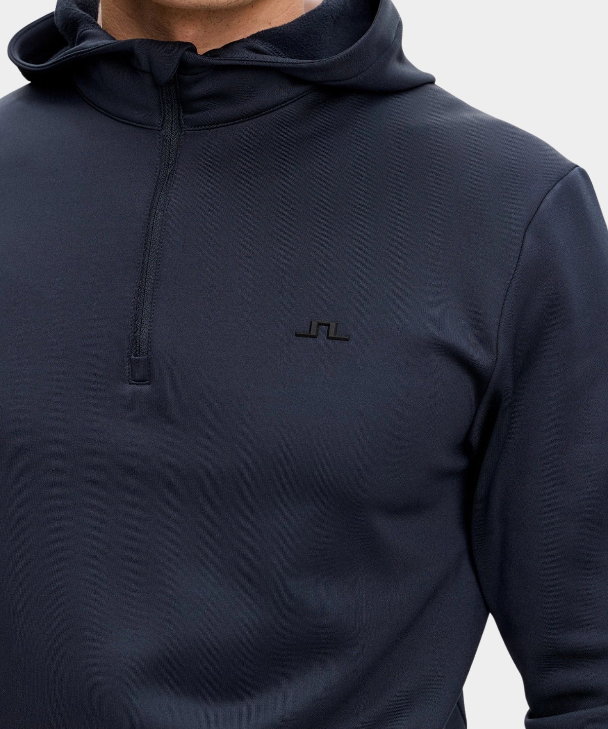 Aerial Quarter Zip Hood - JL Navy - Hugo Sthlm