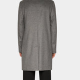 August Melton Cashmere Coat - Dark Grey Melange - Hugo Sthlm