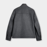 Bailey Wool Jacket - Mid Grey Melange