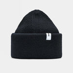 Beanie 01 Merino - Black - Hugo Sthlm