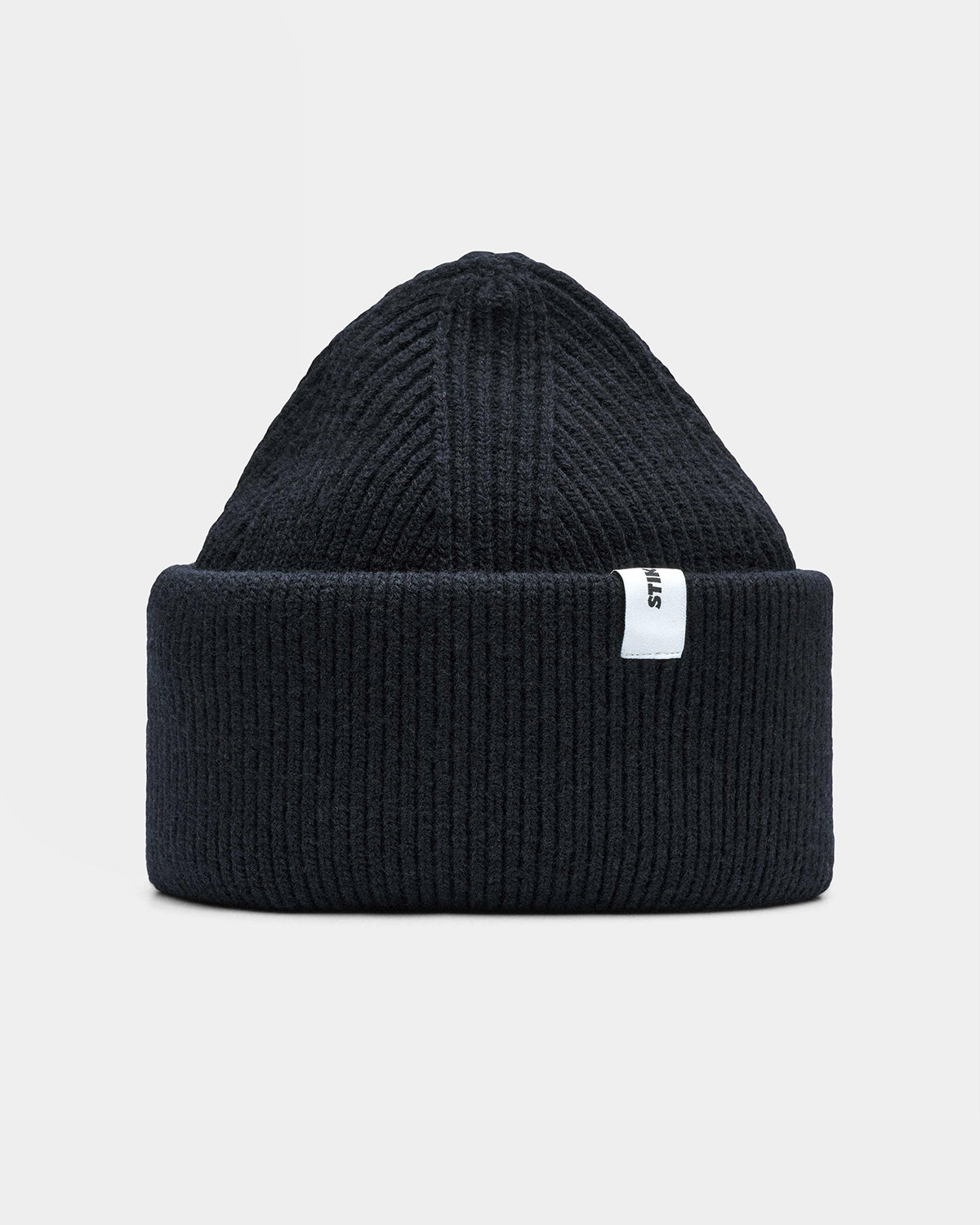 Beanie 01 Merino - Black - Hugo Sthlm