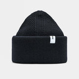 Beanie 01 Merino - Black - Hugo Sthlm