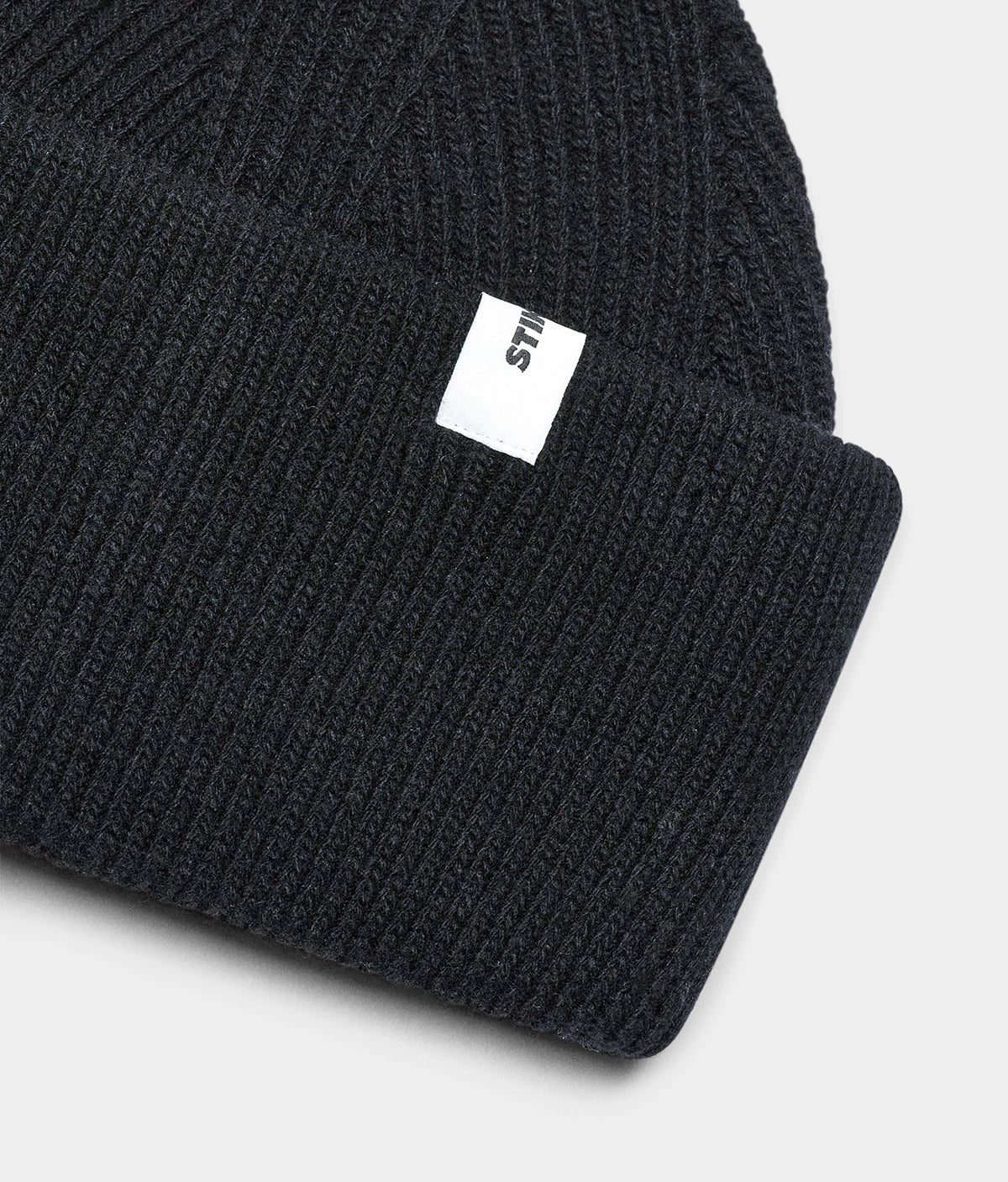 Beanie 01 Merino - Black - Hugo Sthlm