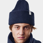 Beanie 01 Merino - Navy - Hugo Sthlm