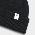 Beanie 02 Merino - Black - Hugo Sthlm