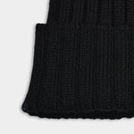 Beanie Ribbed - Black - Hugo Sthlm