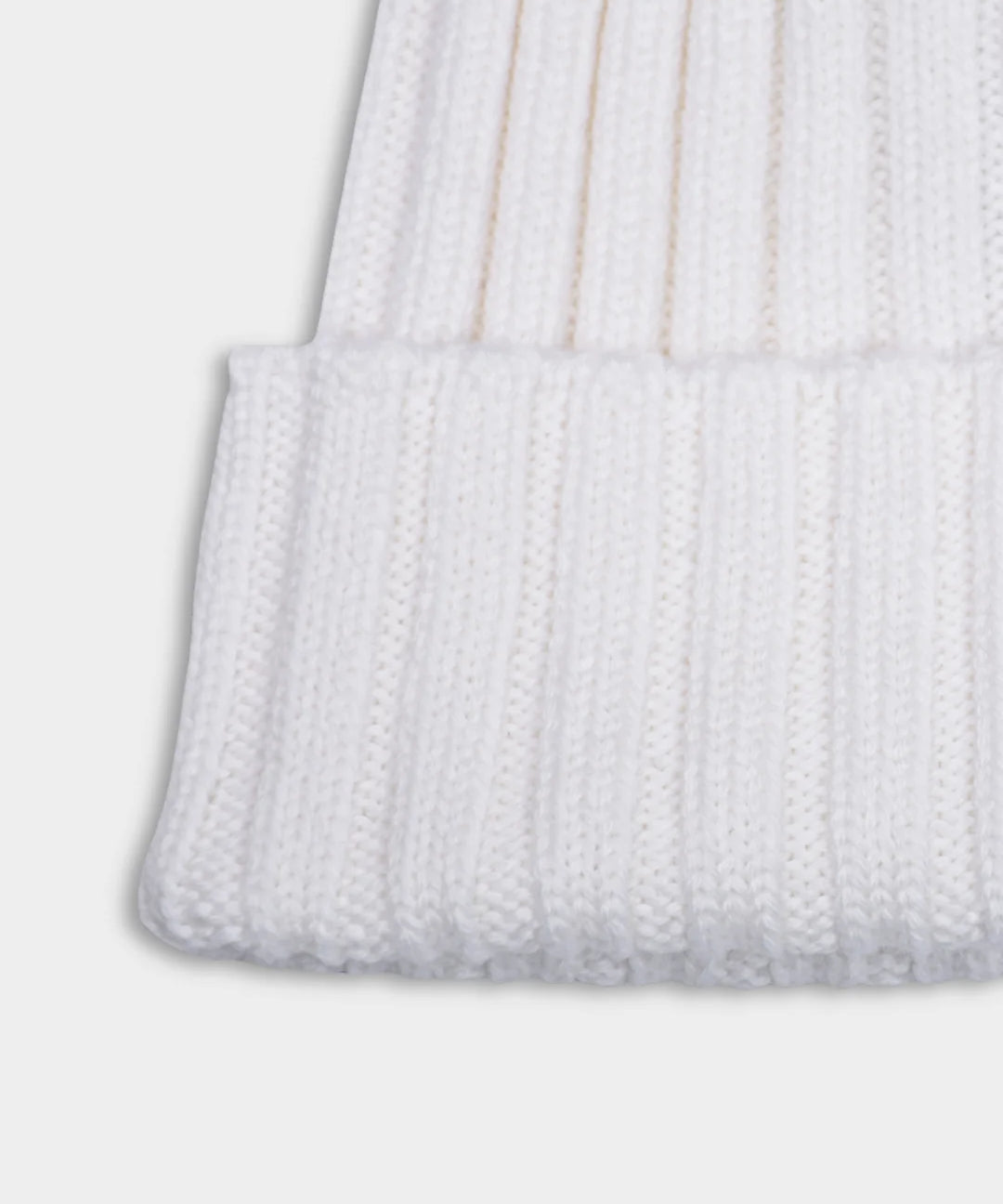 Beanie Ribbed - White - Hugo Sthlm