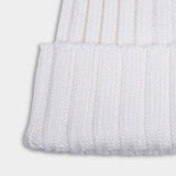 Beanie Ribbed - White - Hugo Sthlm