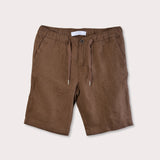 Bermuda Linen Shorts - Brown