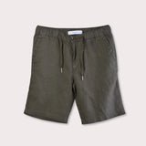 Bermuda Linen Shorts - Green
