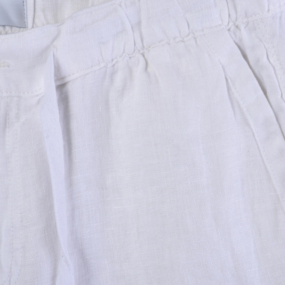 Bermuda Linen Shorts - White - Hugo Sthlm