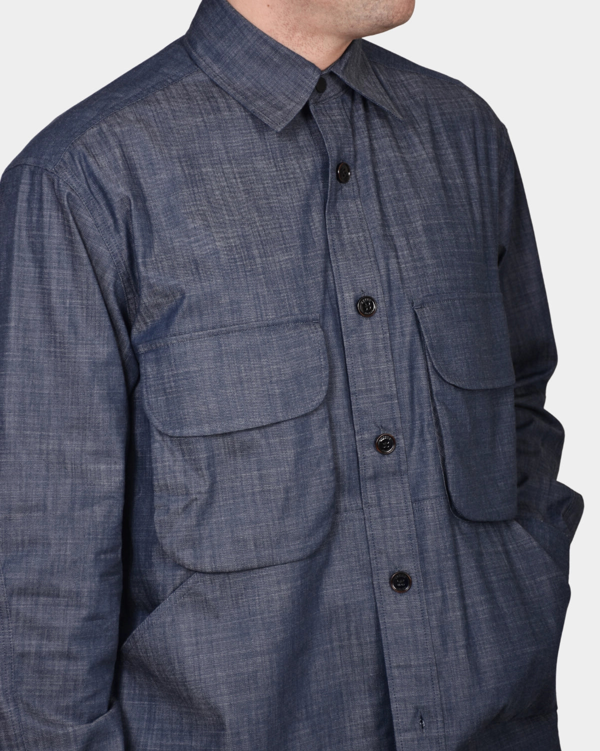 Biarritz Denim Shirt - Navy - Hugo Sthlm