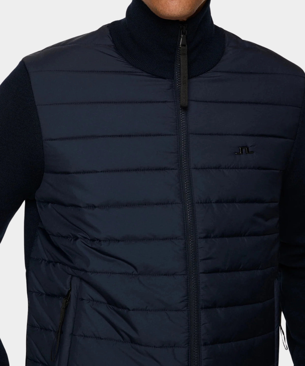 Bodie Knitted Hybrid Jacket - JL Navy - Hugo Sthlm
