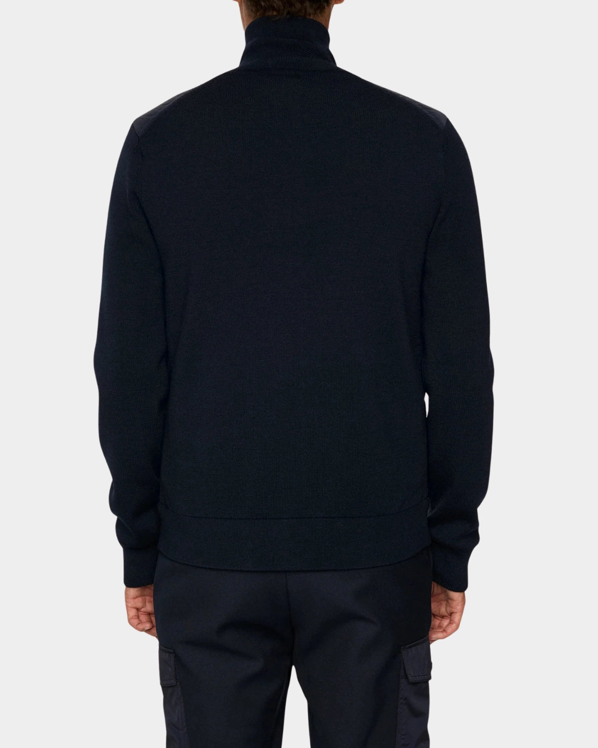 Bodie Knitted Hybrid Jacket - JL Navy - Hugo Sthlm