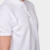 Bouclé Polo SS - White