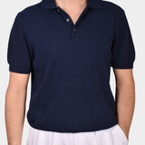 Bouclé Polo SS - Navy