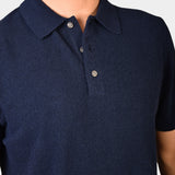 Bouclé Polo SS - Navy