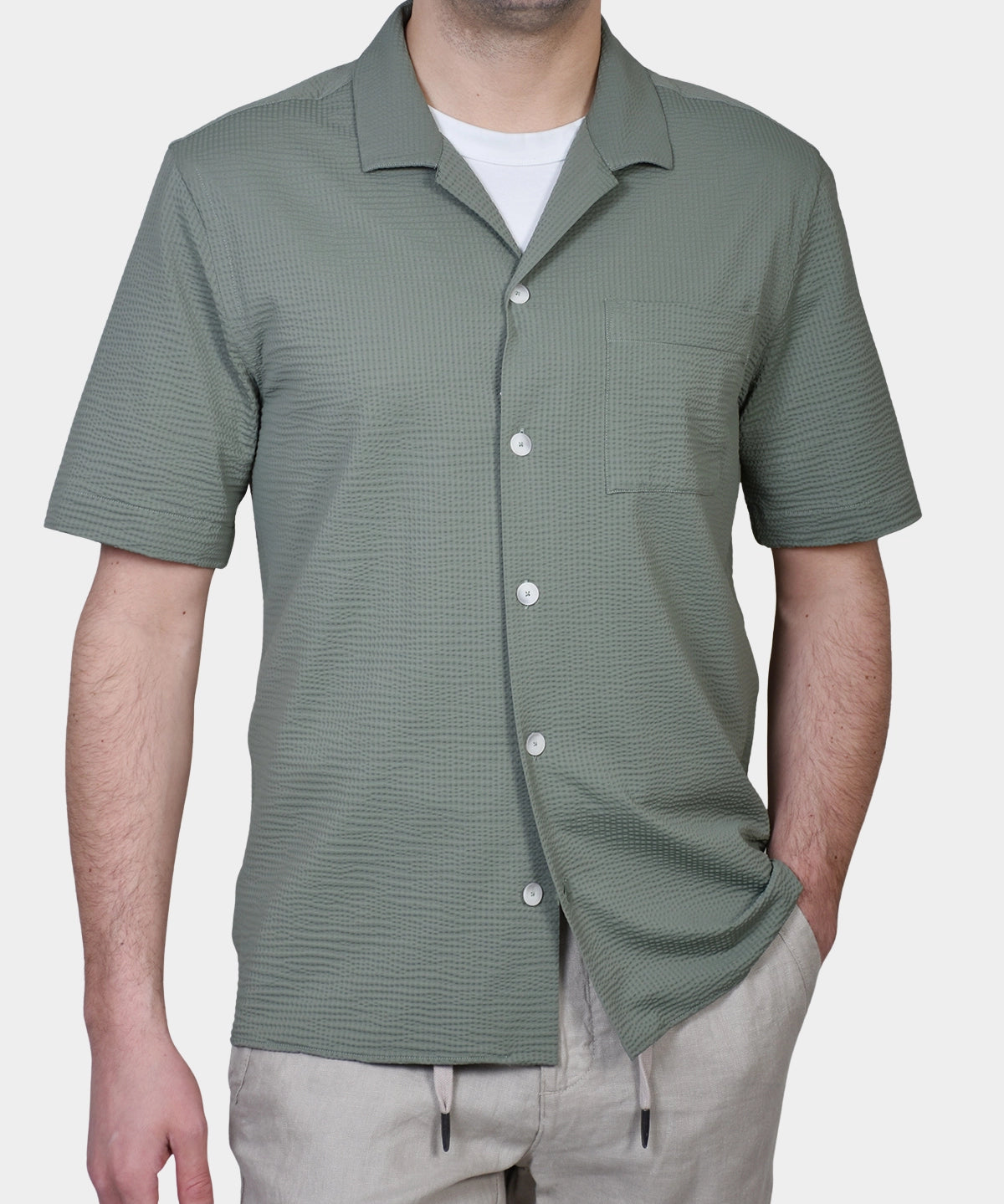 Bowler Shirt Shortsleeve - Green - Hugo Sthlm
