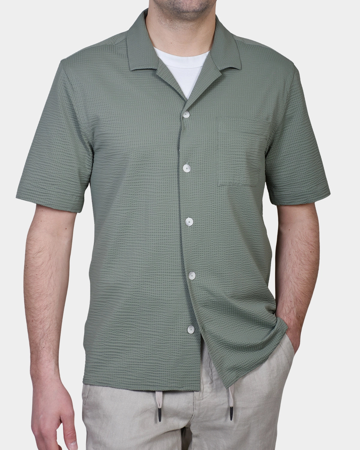 Bowler Shirt Shortsleeve - Green - Hugo Sthlm