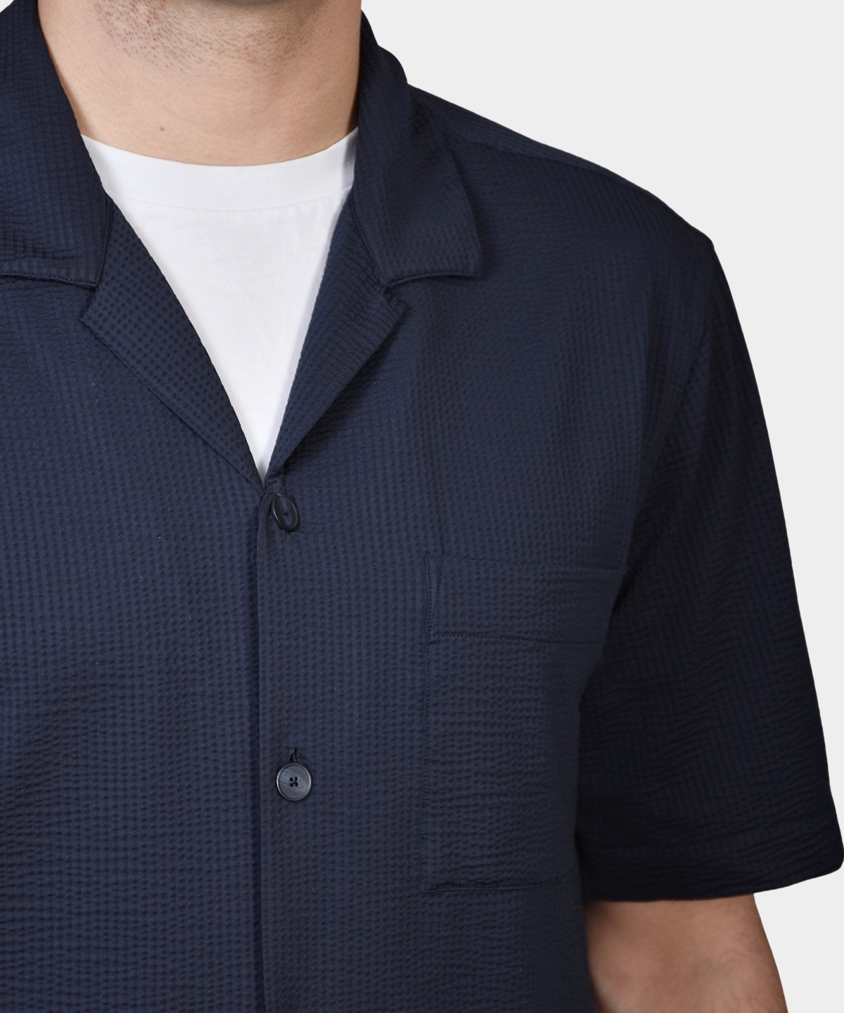 Bowler Shirt Shortsleeve - Navy - Hugo Sthlm