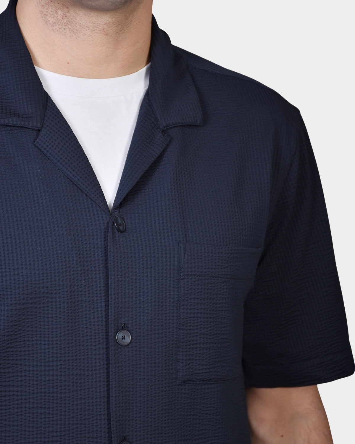 Bowler Shirt Shortsleeve - Navy - Hugo Sthlm