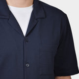 Bowler Shirt Shortsleeve - Navy - Hugo Sthlm