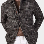 BREWER JACKET WOOL PLAID BROWN - Brown - Hugo Sthlm