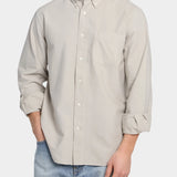 Button Down Oxford - Taupe