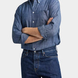 Button Down Chambray - Blue