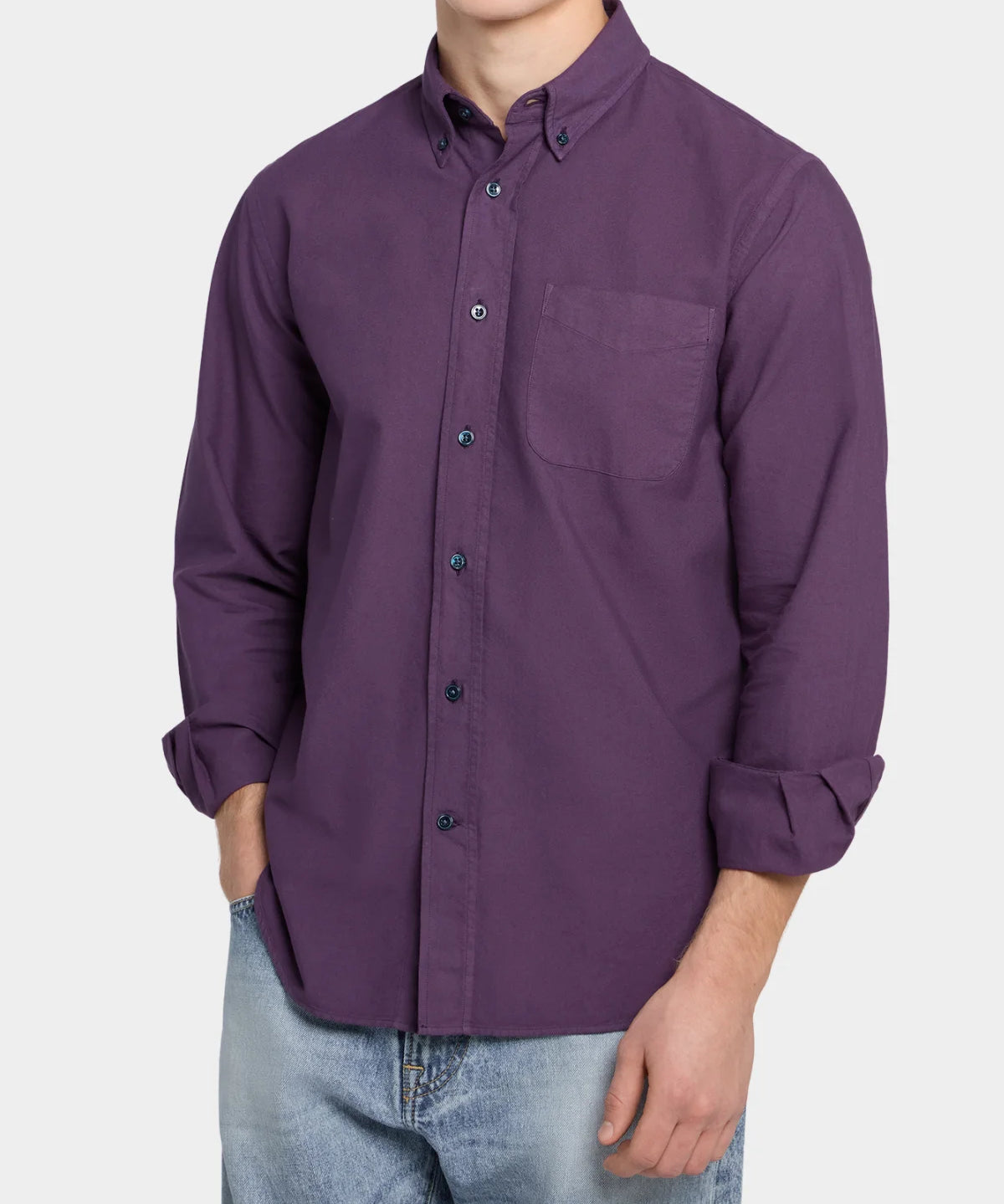 Button Down Oxford - Grape - Hugo Sthlm