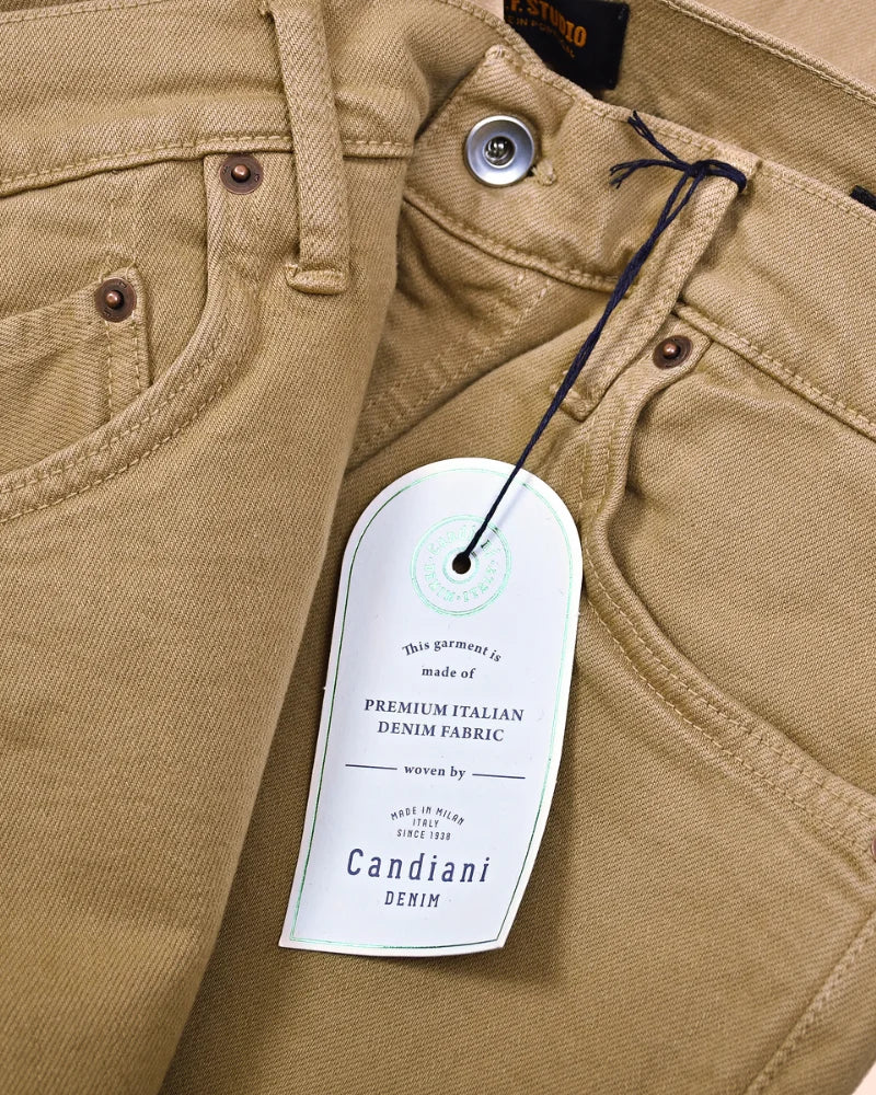 M7 TAPERED COMFORT ORGANIC - Camel - Hugo Sthlm