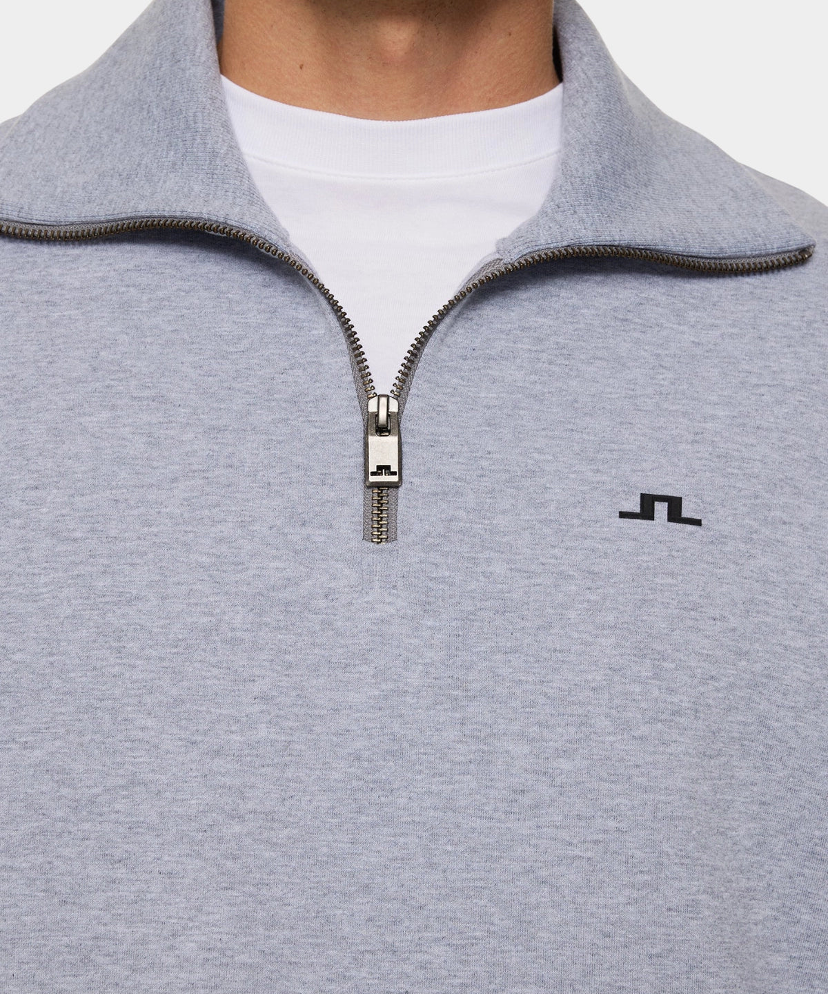 Callan Quarter Zip - Medium Grey Melange - Hugo Sthlm