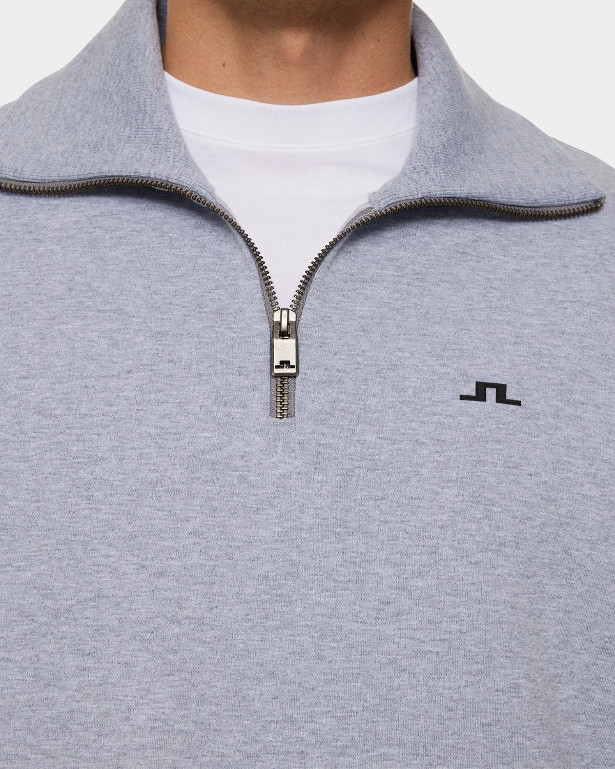 Callan Quarter Zip - Medium Grey Melange - Hugo Sthlm