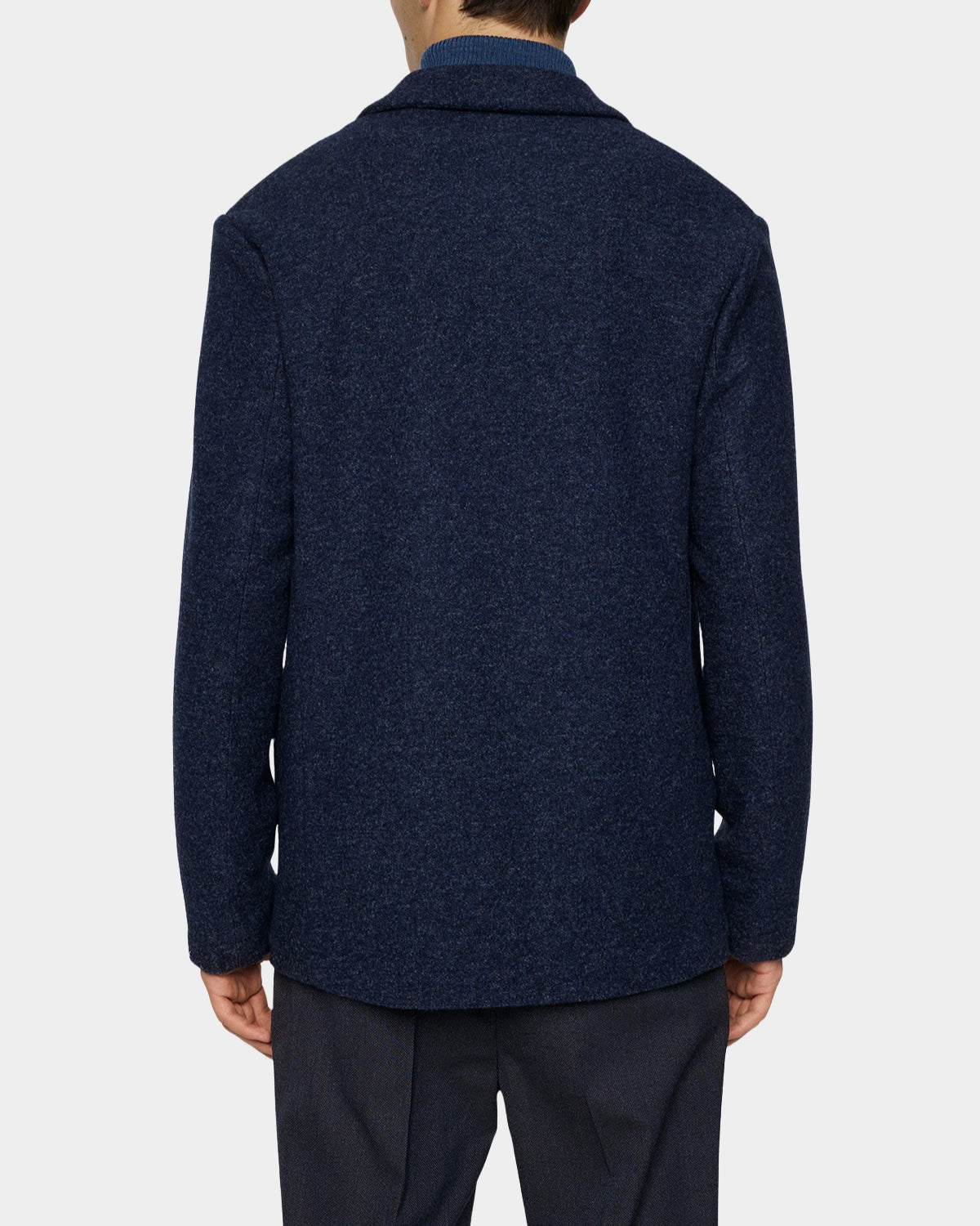 Calvon Wool Blazer - Vintage Indigo - Hugo Sthlm